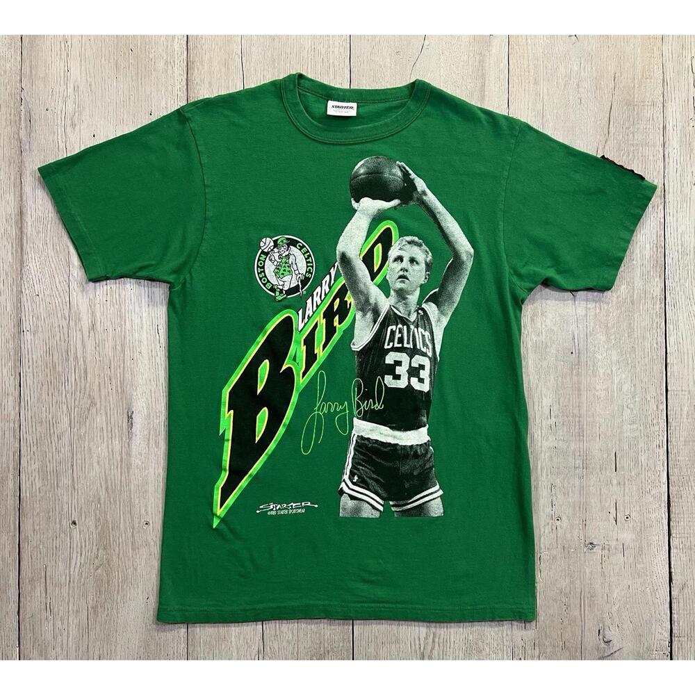 80S Larry Bird Boston Celtics Starter Brand T-Shirt